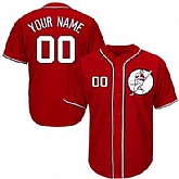 Nationals Red Customized Cool Base New Design Jersey,baseball caps,new era cap wholesale,wholesale hats